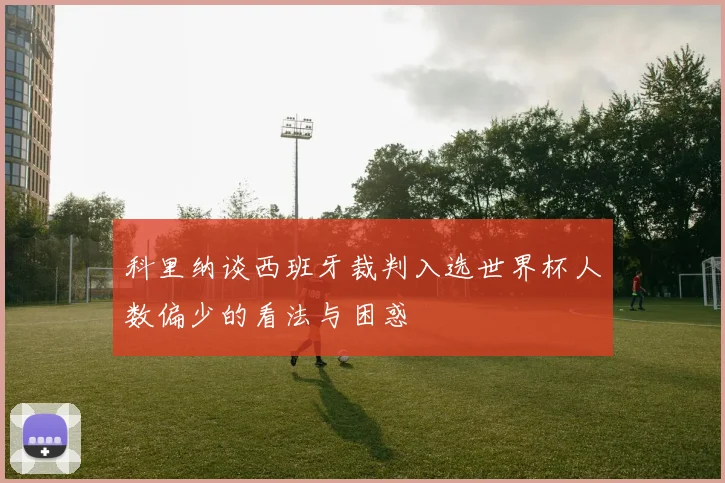 科里纳谈西班牙裁判入选世界杯人数偏少的看法与困惑